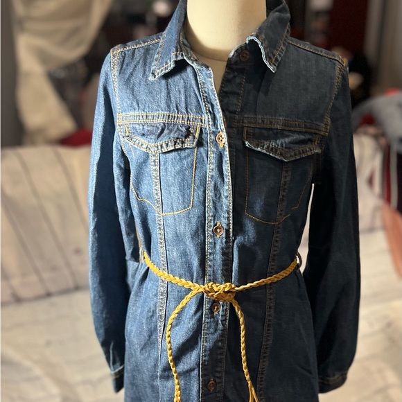 The Children's Place Other - 7/8 girls, blue jean dress